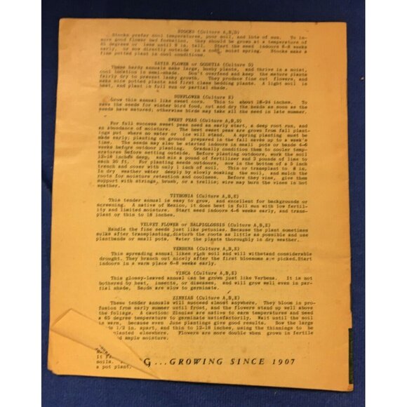 Jung's Garden Guide J W Jung Seed Co 6 1/2"x 5" Informational Gardening Vintage - Picture 2 of 5
